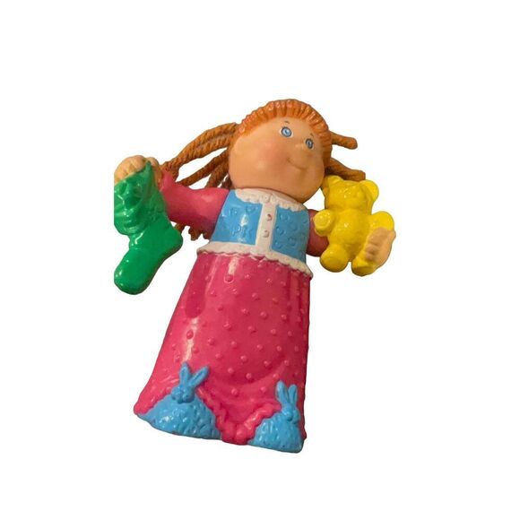 Vintage Cabbage Patch Kids CPK Doll Mini Figures Figurines 1992 Girl Christmas - Picture 6 of 12